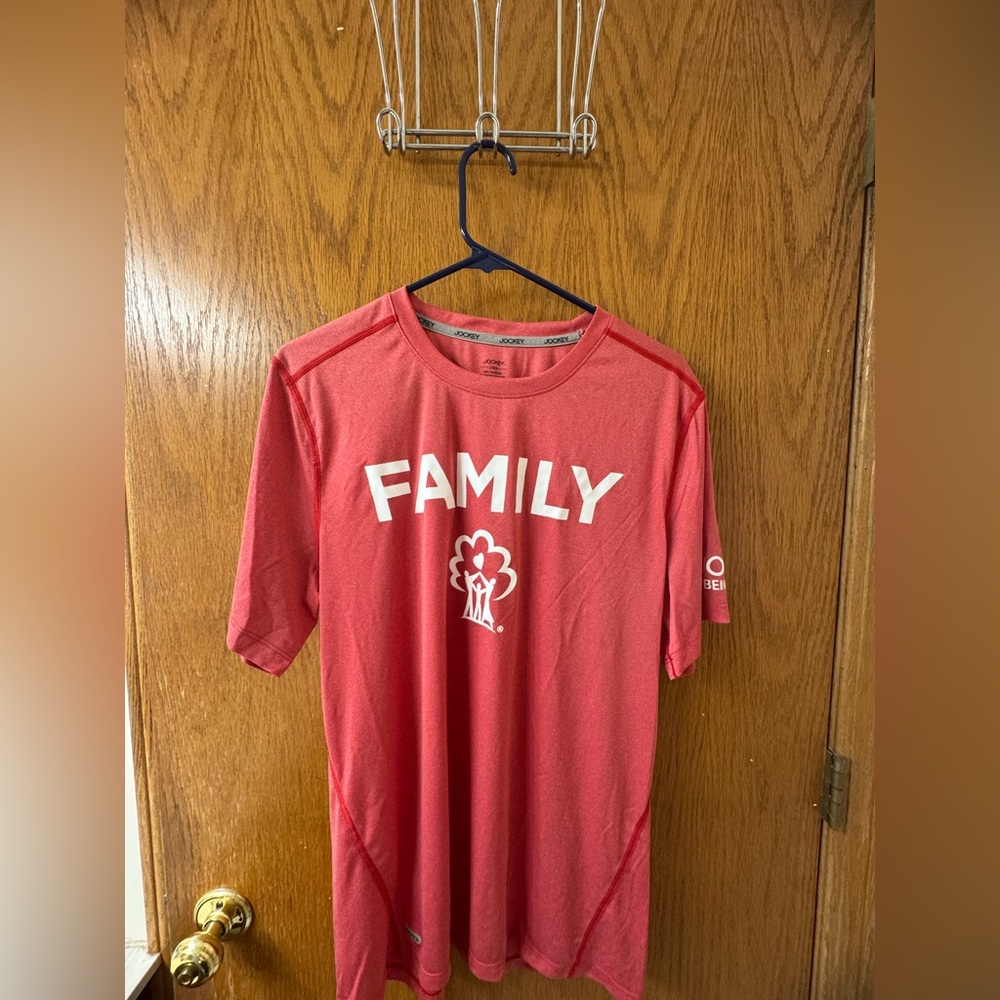 Jockey Red Short Sleeve Tee Casual Comfort